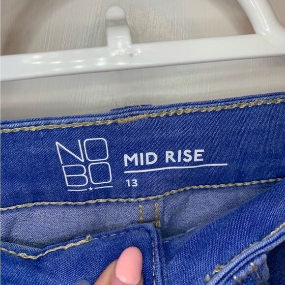 No‎ Boundaries Size 13 Blue Denim Mini Skirt - Picture 3 of 4